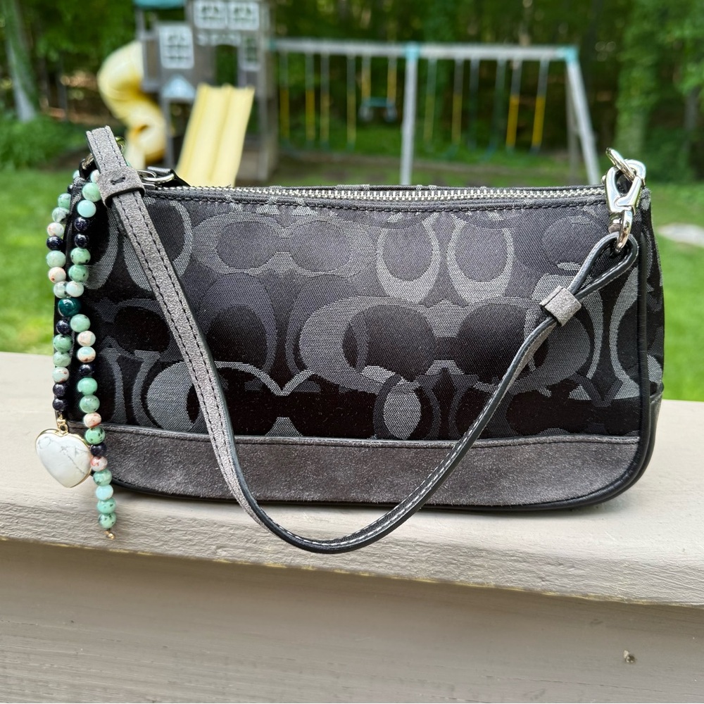 Vintage Coach Y2K Optic Signature Demi bag